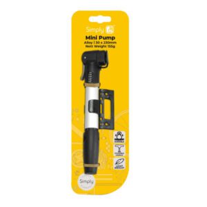 Simply Cycling Compact Bicycle Pump Alloy 30 x 380mm