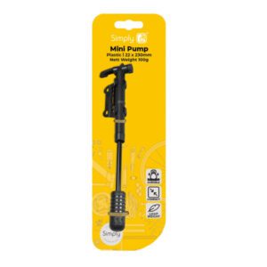 Simply Cycling Compact Bicycle Pump Plastic