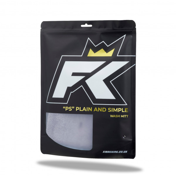 FIBRE KING Korean Microfibre Wash Mitt Grey