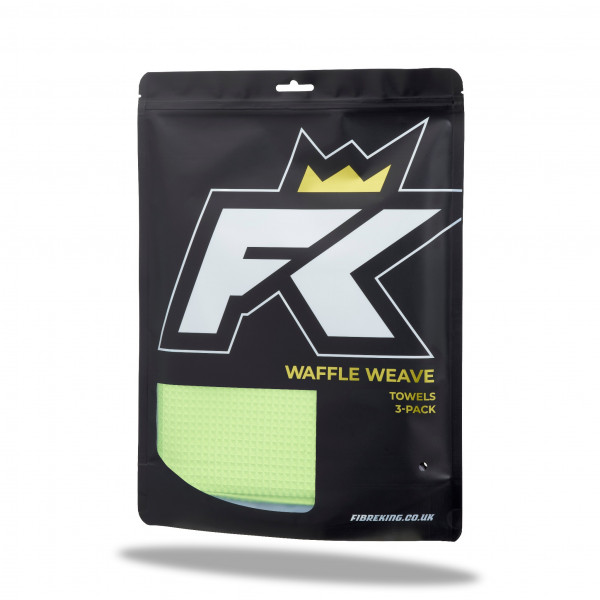 Fibre King Grey Waffle Weave Towel 3-Pack 3 Pack