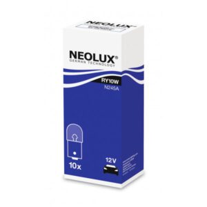 NEOLUX N245A Standard Amber 10W 12V BA15s Trade Box of 10 bulbs