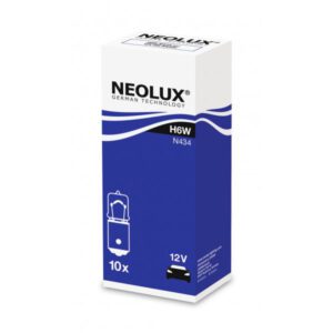 NEOLUX N434 Standard 6W 12V BAX9s Trade Box of 10 bulbs