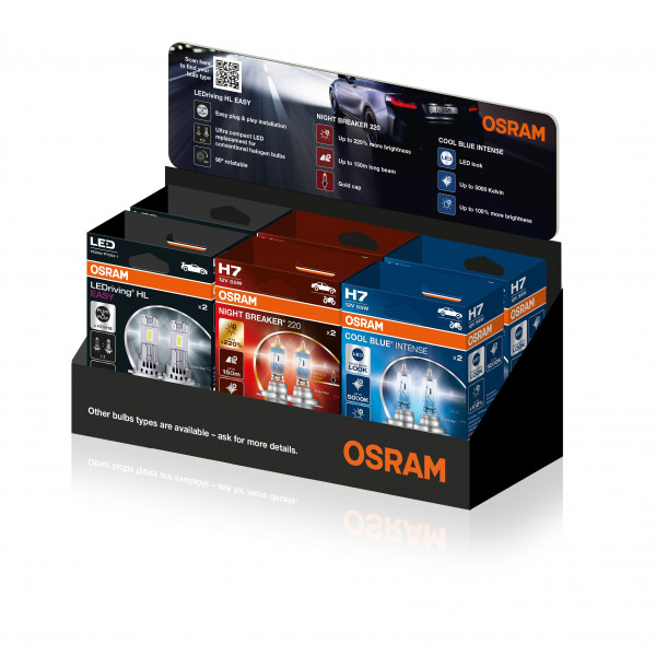 OSRAM Performance Counter Display Unit inc. NIGHT BREAKER 220, LED EASY and COOL BLUE INTENSE