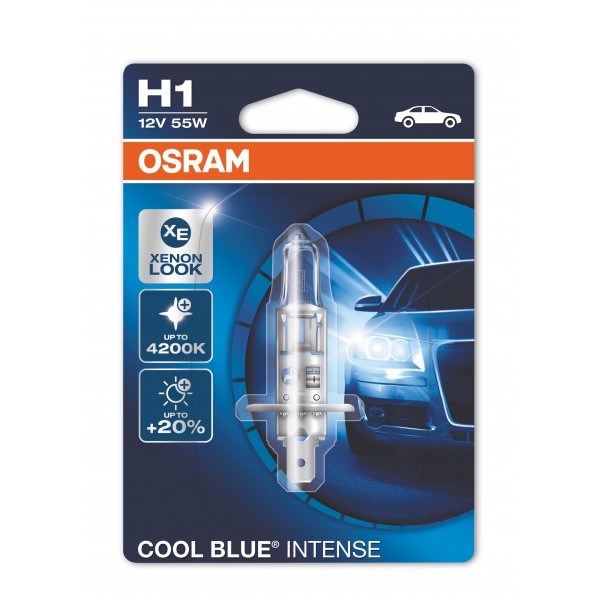 Performance Bulbs – H1 12V 55W (448CB) P14.5 – Halogen – COOL BLUE INTENSE