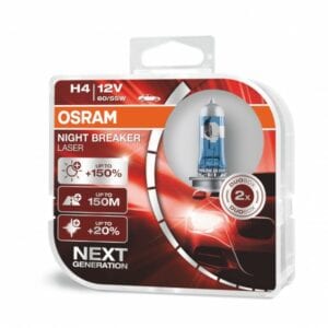 Performance Bulbs – H4 up to +150% More Brightness – (472) P43t – Halogen – NIGHT BREAKER LASER
