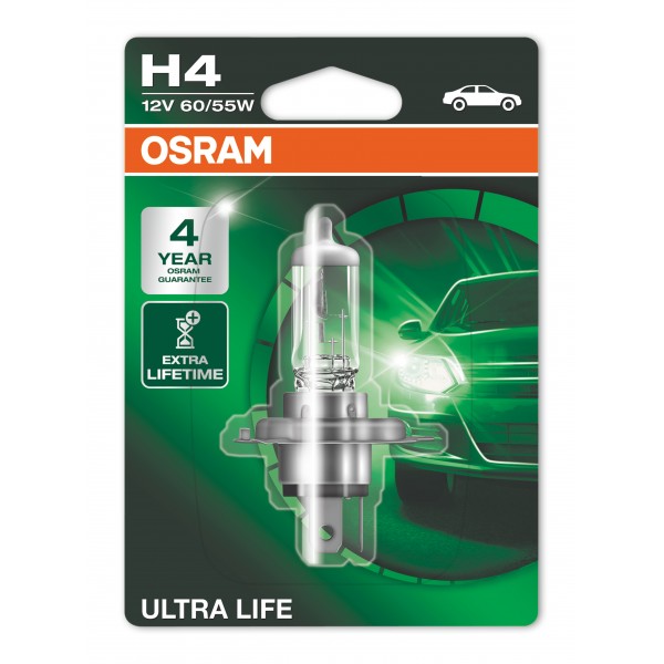 Performance Bulbs – H4 12V 60/55W (472L) – Halogen long Life P43t – ULTRA LIFE