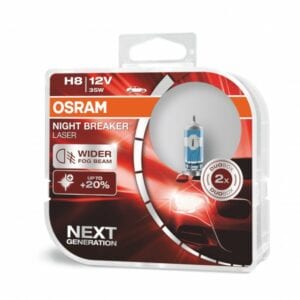Performance Bulbs – Up To +150% More Brightness – H8 (708) PGJ19-1- Halogen – NIGHT BREAKER LASER