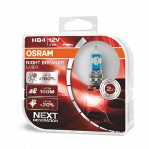 Performance Bulbs – +150% More Light HB4 (9006) P22d – Halogen – NIGHT BREAKER LASER
