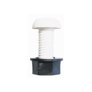 Number Plate Screws & Nuts – White – Pack of 50