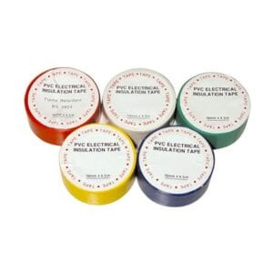 PVC Insulation Tape – White 19mm x 20m – Pack Of 10
