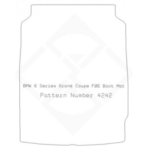 PMA Rubber Tailored Boot Mat - Bmw F06 (6 Series) Grand Coupe 2012> Boot Mat - Non-Returnable