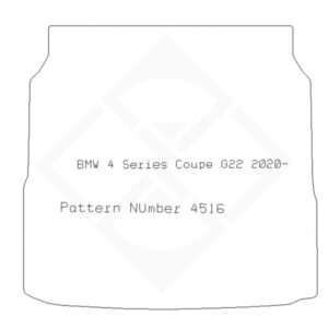 PMA Rubber Tailored Boot Mat - Bmw 4 Series Coupe (G22) 2020- Boot Mat - Non-Returnable