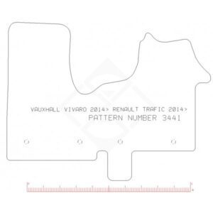 PMA Rubber Tailored Car Mat - Renault Traffic 2014 / Vauxhall Vivaro 2014-2019 / Primastar Tekna 2022 - Non-Returnable