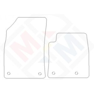 PMA Rubber Tailored Car Mat - Vauxhall Crossland 2017> Driver And Passenger Mat Only - Non-Returnable
