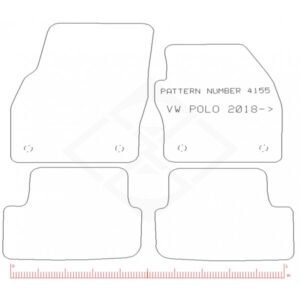 PMA Standard Tailored Car Mat - VW Polo 2018- - Non-Returnable