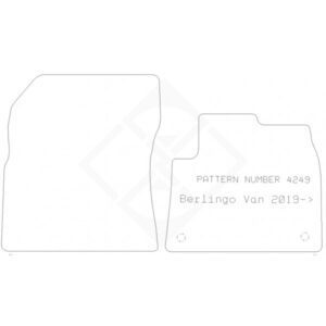 PMA Standard Tailored Car Mat - Citroen Berlingo Van 2019- - Non-Returnable