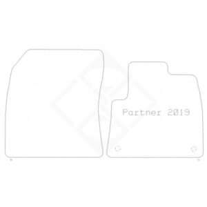 PMA Rubber Tailored Car Mat - Peugeot Partner 2019- Fiat E Doblo - Non-Returnable