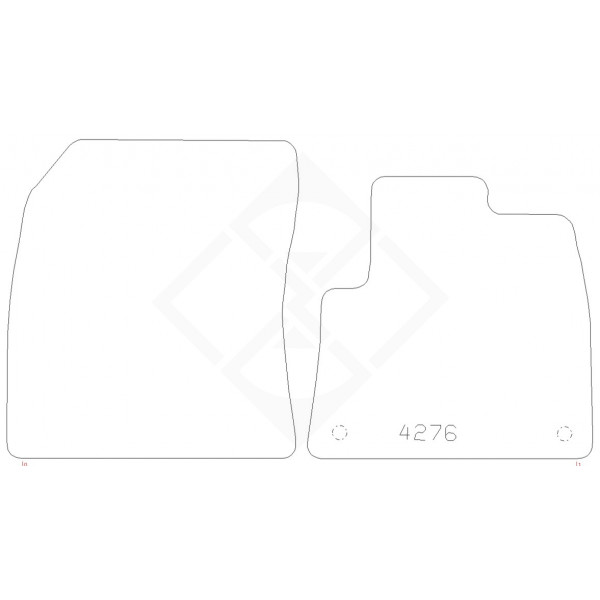 PMA Rubber Tailored Car Mat - Vauxhall Combo 2019- - Non-Returnable
