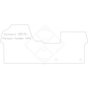 PMA Rubber Tailored Car Mat - Vauxhall Vivaro Van 2019- Vivaro E 21- - Non-Returnable