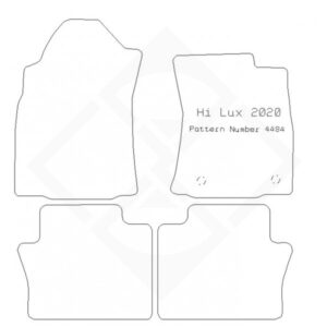 PMA Rubber Tailored Car Mat - Toyota Hi-Lux 2020> (Double Cab) - Non-Returnable