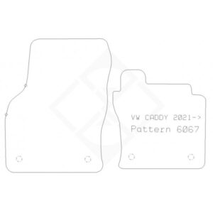 PMA Rubber Tailored Car Mat - Vw Caddy Van 2021- - Non-Returnable