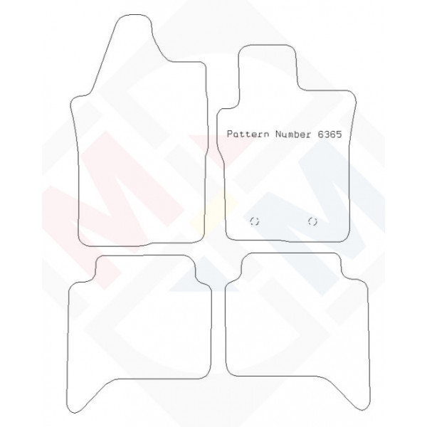 PMA Rubber Tailored Car Mat - Ford Ranger 2023- Wildtrak 2023- - Non-Returnable
