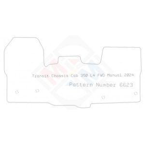 PMA Rubber Tailored Car Mat - Ford Transit Chassis Cab 350 Fwd Man 2024 - Non-Returnable
