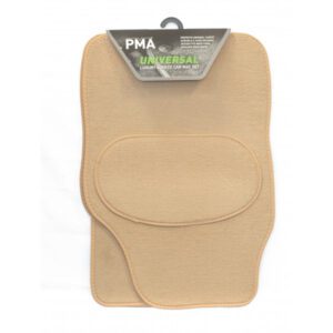 Universal Luxury Car Mat Set - 4 Piece Beige