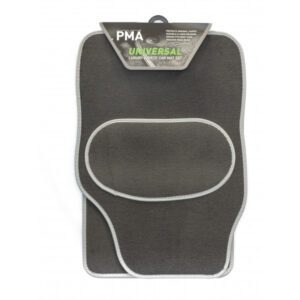 Universal Luxury Car Mat Set - 4 Piece Grey