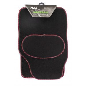 Universal Venice Car Mat Set - 4 Piece with Red S Binding