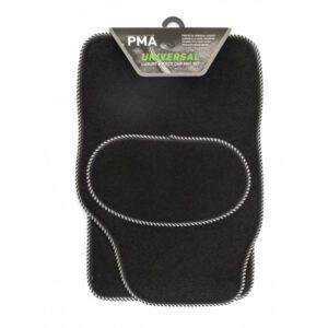 Universal Venice Car Mat Set - 4 Piece with Silver S Binding