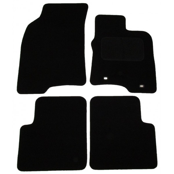 2 x clips Tailored Made Fitted Car Floor mats:FIAT PANDA 2012-2015