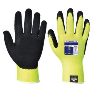 Hi-Vis Grip Gloves - Yellow - X Large