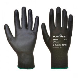 (PK12) BLACK PU PALM GLOVE M