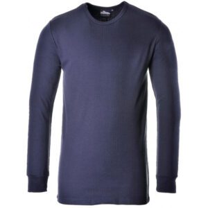 Thermal Long Sleeve T-Shirt - Navy - Small