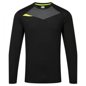 Portwest DX4 Long Sleeve T-Shirt Black Meduim