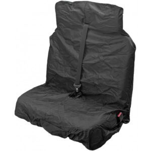 Universal double seat cover to fit the majority of small to medium sized vans.