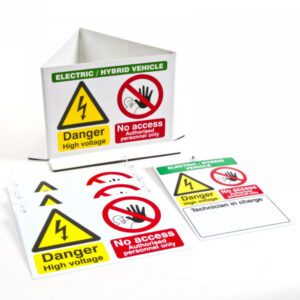 EV and Hybrid Vehicle Warning Sign Pack