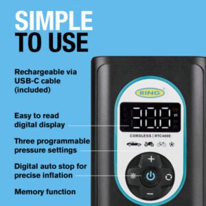 Ring RTC4000 Cordless Tyre Inflator