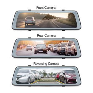 NEW- Road Angel Halo View 2 Rear View Mirror and Dash Cam with 10in. Touch Screen & Dual Parking Mode - USB Type C