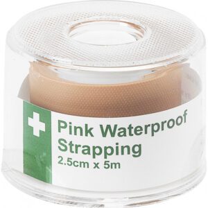HypaPlast Pink Waterproof Strapping - 2.5cm x 5m