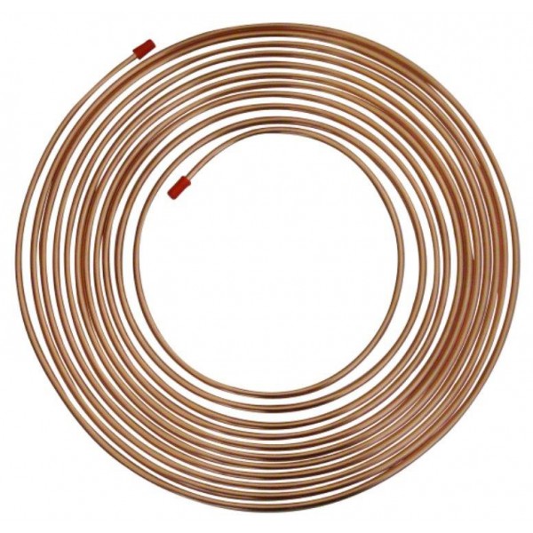 Copper Brake Pipe – 1/4in. x 25ft x 22g