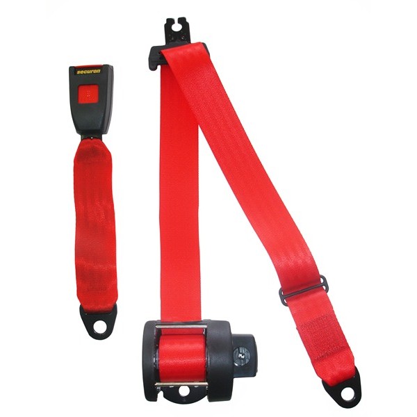 Seat Belt – Auto Lap & Diagonal – Red