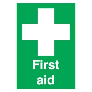 First Aid Sign - Rigid Polypropylene - 210mm x 148mm