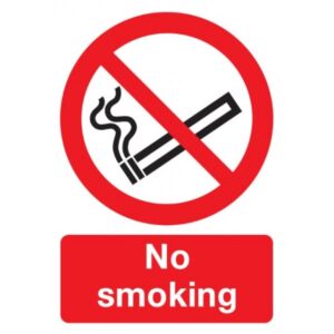 SIGNS & LABELS No Smoking Sign 210 x 210mm