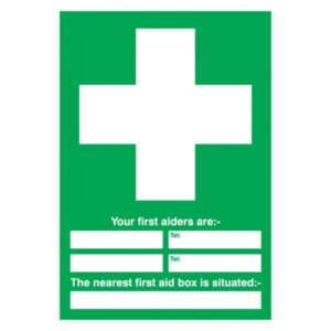 Signs & Labels First Aider Awareness Sign 210x148mm 210mm