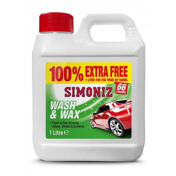 Wash and Wax – 500ml with 100% Extra Free