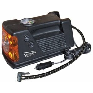 Tyre Inflator – 12V – Compressor With Gauge & Light – 0-260 PSI