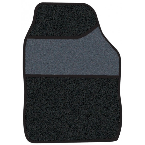Standard Universal Mat Set – Velour – Black/Black Binding – 4 Piece