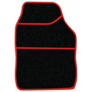 Standard Universal Mat Set – Velour – Black/Red – 4 Piece